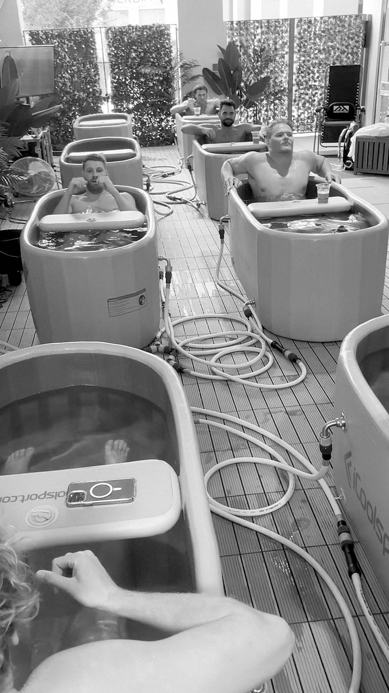 Ice baths used for recovery